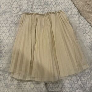 zara kids tulle gold skirt